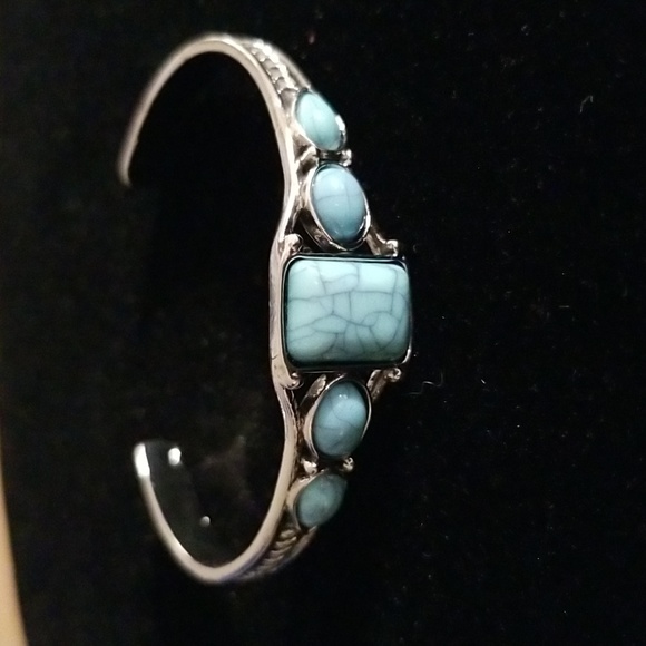 Jewelry - Faux Turquoise Fashion Bracelet Cuff